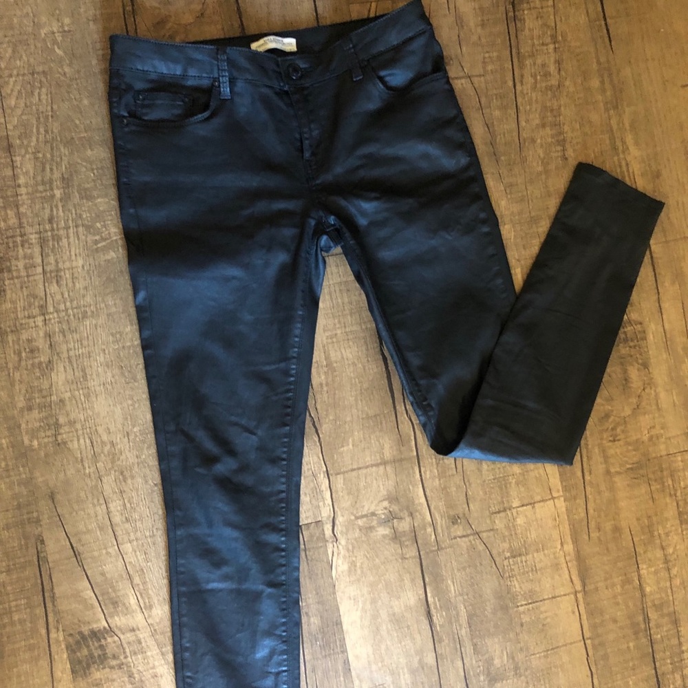 Zara faux leather jeans